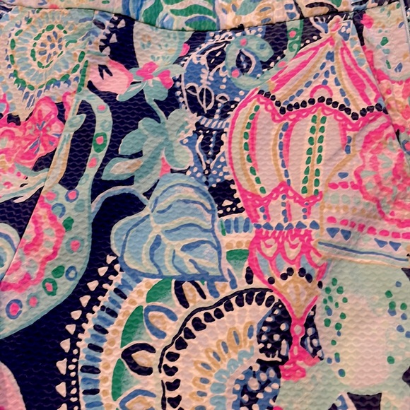 Lilly Pulitzer Malie Stretch Lookin Sharp Shorts EUC Size 2 - Picture 2 of 12